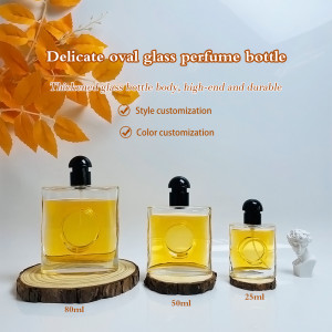 Wholesale Luxury 25ml 50ml Square Empty Glass Perfume Packaging Bottle with Label Transparent Cosmetic Spray Bottle Atomizer