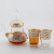 Wholesale Glassware Food Grade Nordic Drinkware Tumblers Borosilicate Tea Pot and Teacup Set