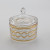 Wholesale Round Candy Jar Storage Glass Sugar Pot Candy Pot Set Glass Jar with Lid