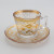 New Wholesale Glass Arabic Coffee Cup Set with Saucer Tea Cup Set with Decal
