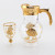 New Wholesale Golden Water Jug Glass Water Set 7pcs Glass Tumbler Jug Pitcher Set with Lid Glass Water Set
