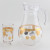 New Arrival 1800ml Water Jug Kettle with 6 Cups Handmade Decal Juice Pitcher Jug Set with Lid