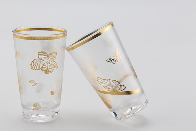 Wholesale 6 pcs Home Serving Drinkware Scrub Design Tumbler Turkish Tea Cup Set Water Glass Set