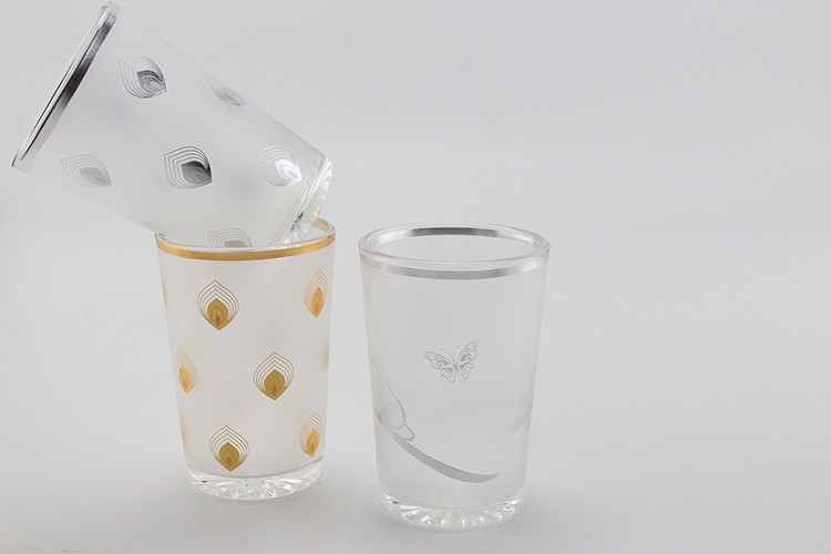 New Scrub Design Tumbler 6/12 pcs Tea Cup Sets Hot Selling 6oz Water Glass Set