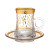 Hot Selling Arabic Coffee Cup Turkish Tea Cup with Saucer Tea Cup Set