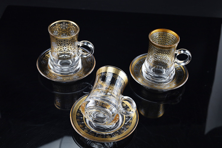 Hot Selling Arabic Coffee Cup Turkish Tea Cup With Saucer Tea Cup Set