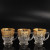 High Quality 180ml Espresso New Handmade Decal Glass Teacup Sets Coffee Mugs