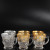 High Quality 180ml Espresso New Handmade Decal Glass Teacup Sets Coffee Mugs