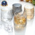 Hot Sale Luxury Heavy Whisky Glasses 360 Degree Circle Whiskey Tumbler Water Ripple Rocking Tumblers Wine Glasses